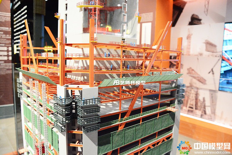 中建鋼結構展廳工業模型
