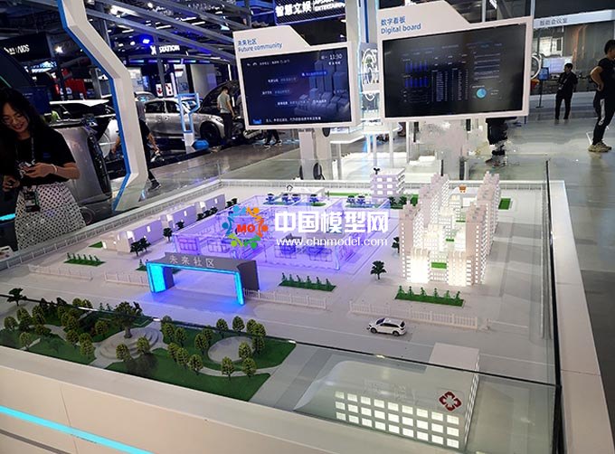 未來社區智慧生活沙盤模型