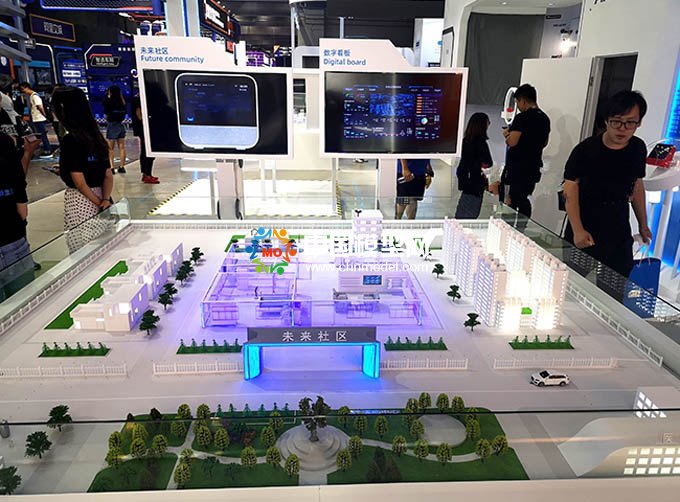 未來社區智慧生活沙盤模型
