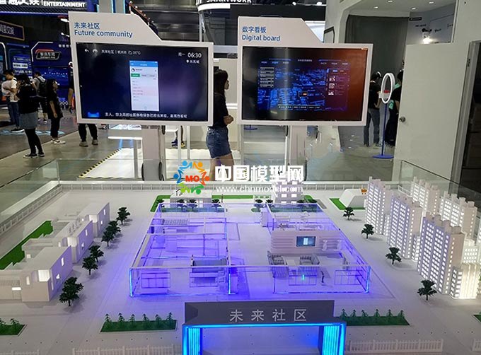 未來社區智慧生活沙盤模型
