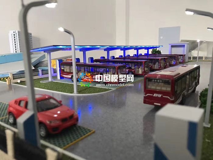 智能充電樁沙盤模型