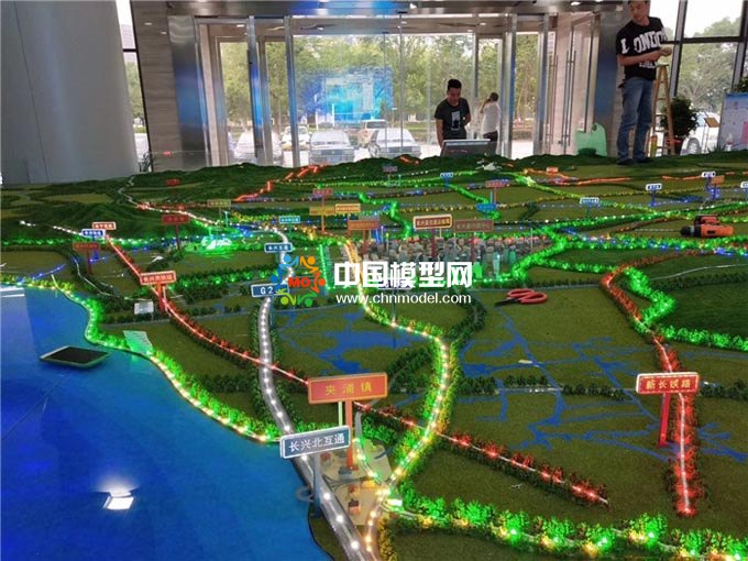 公路交通規劃沙盤模型