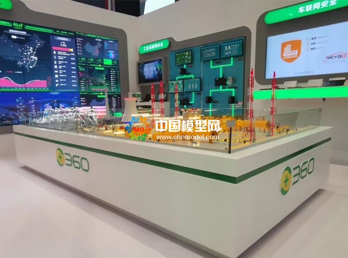 工業互聯網安全態勢感知平臺沙盤模型