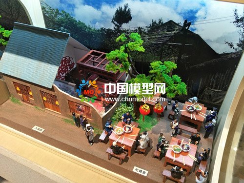 古代婚禮場景微縮模型