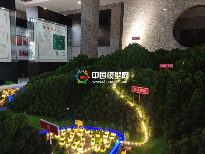 聯合搜救場景模擬沙盤模型