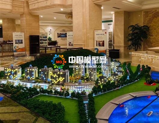 樓盤沙盤模型氛圍渲染主要靠燈光來烘托