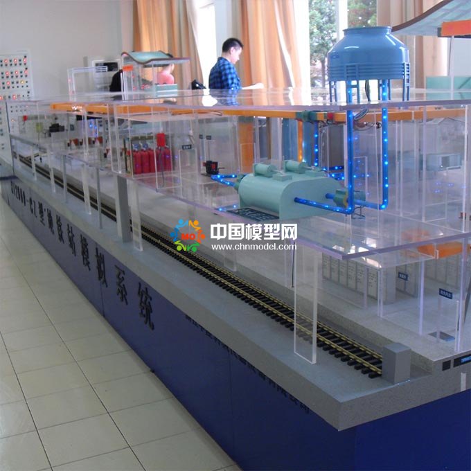地鐵站內部結構沙盤模型