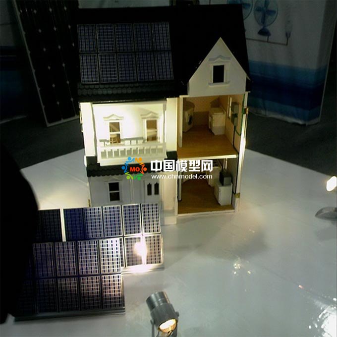 太陽能光伏屋頂發電沙盤模型