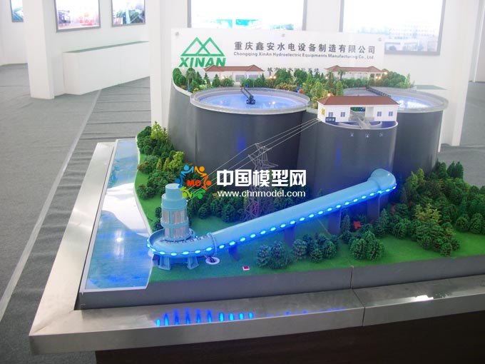 城市污水回能發電沙盤模型