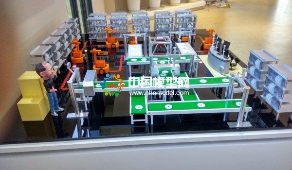 智慧工廠沙盤模型，生產線沙盤模型