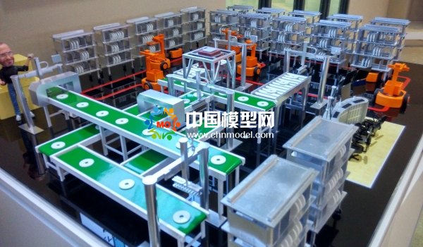 智慧工廠沙盤模型，生產線沙盤模型