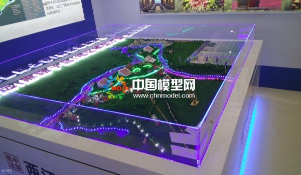 黑瞎子島地形沙盤模型