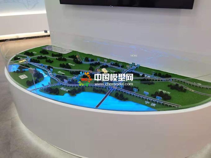 高速互通沙盤模型，高架橋沙盤模型，高速公路沙盤模型