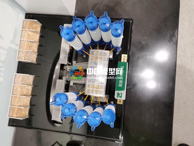 混凝土拌合站模型，混凝土攪拌站模型
