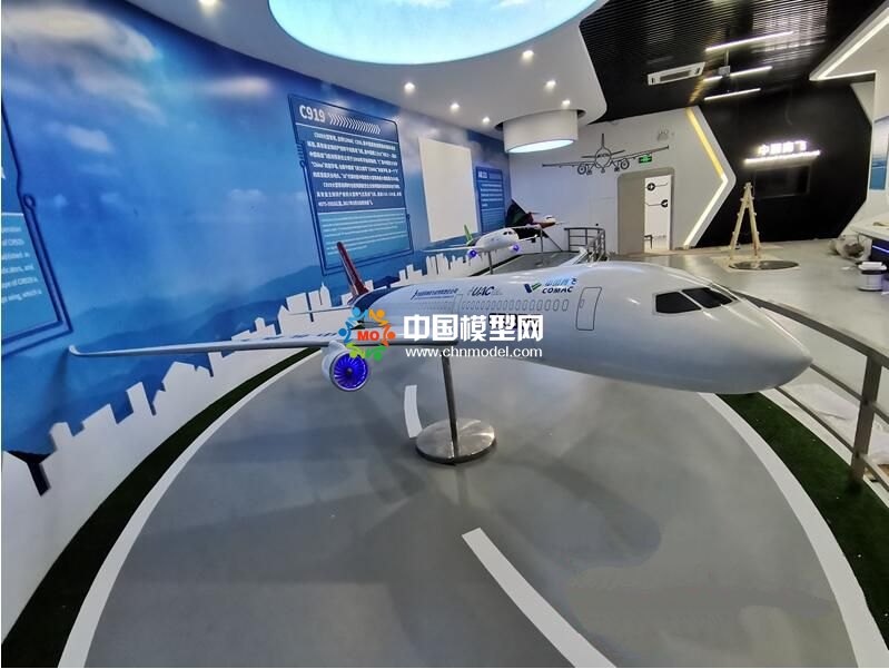 中國自主飛機模型展示：C919，ARJ21，CR929，AG600