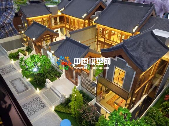 風情古鎮沙盤模型