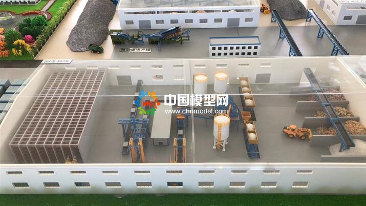 破碎生產線模型，石料生產線模型