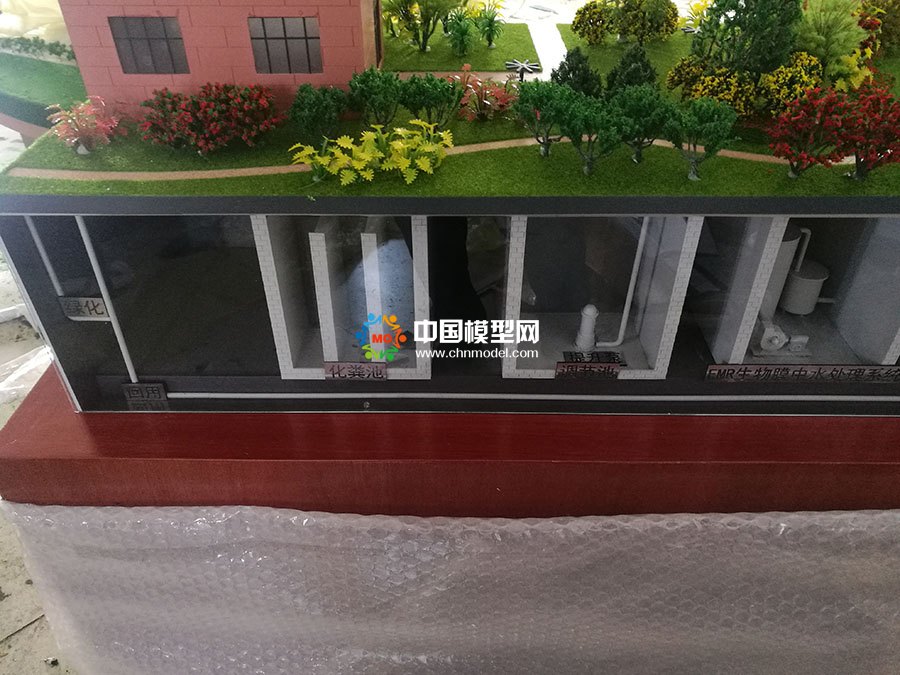 中水處理系統沙盤模型