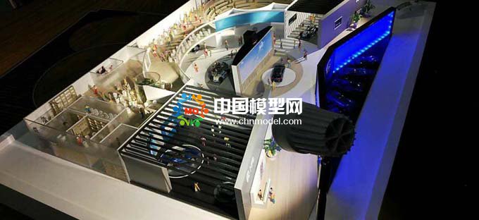 汽車展臺模型,4S店沙盤