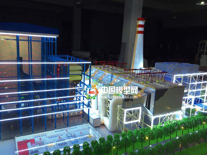 浙能集團煤電機組超低排放沙盤模型
