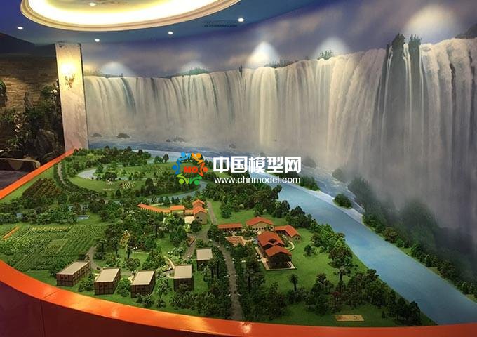 生態(tài)一體化污水處理沙盤模型