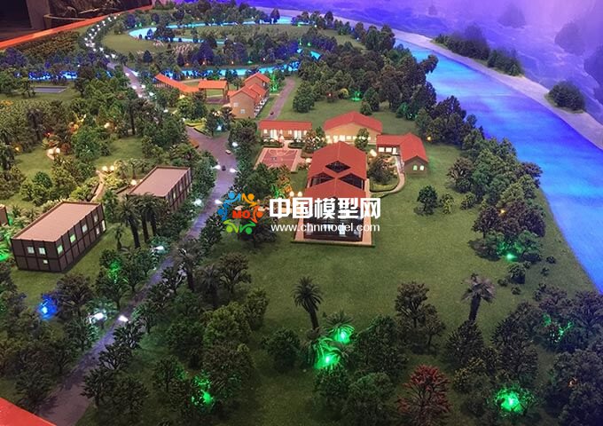 生態(tài)一體化污水處理沙盤模型