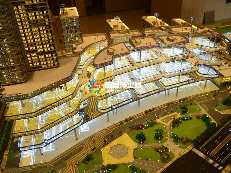 商業多層升降沙盤模型