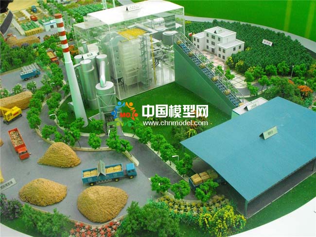 生物質秸稈發電沙盤模型