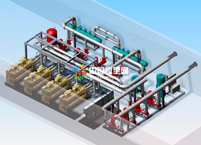 集成冷凍站模型