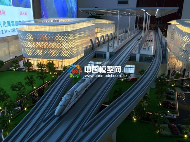城市軌道交通地鐵車站沙盤模型