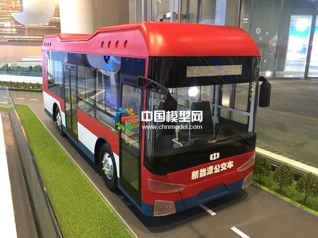 氫燃料電池公交車(chē)模型，氫能源大巴車(chē)模型