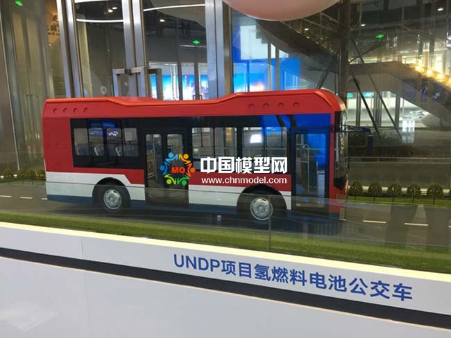 氫燃料電池公交車(chē)模型，氫能源大巴車(chē)模型