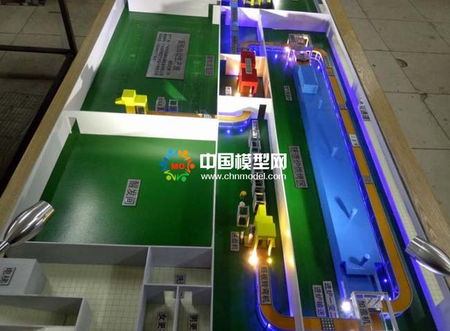 面包自動生產線沙盤模型