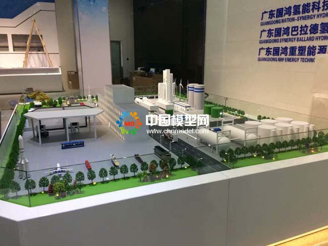 氫能源應用場景沙盤模型，氫燃料電池沙盤模型