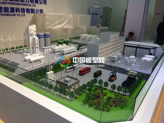 氫能源應用場景沙盤模型，氫燃料電池沙盤模型