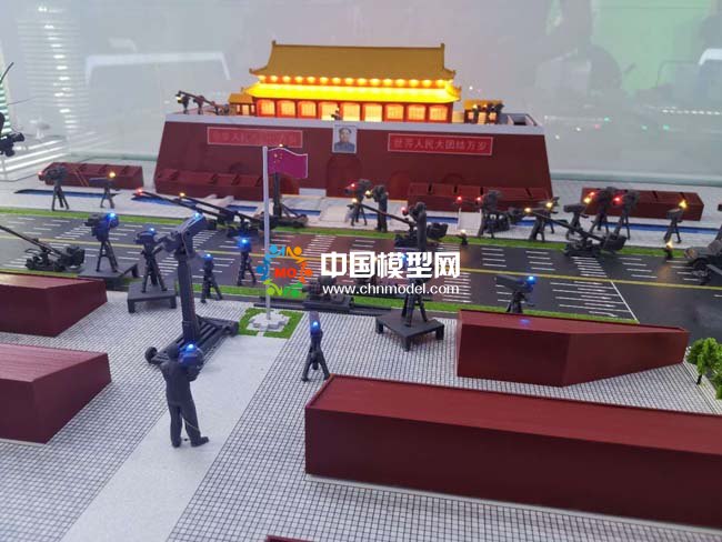 央視國(guó)慶閱兵直播機(jī)位示意沙盤模型