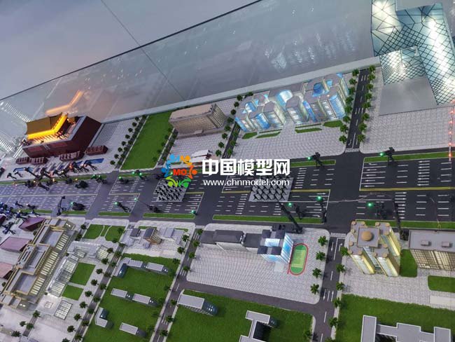 央視國(guó)慶閱兵直播機(jī)位示意沙盤模型