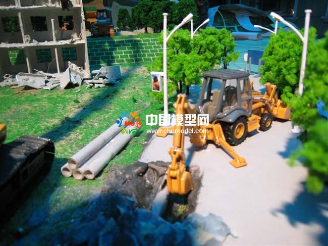 工程機械施工場景模型
