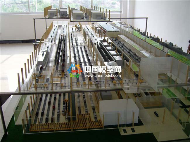 智能汽車檢測站沙盤模型