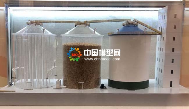 儲糧淺圓倉模型