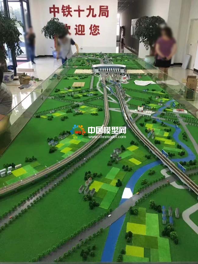 襄陽東津站沙盤模型展現(xiàn)