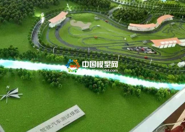 無人駕駛汽車測試沙盤模型