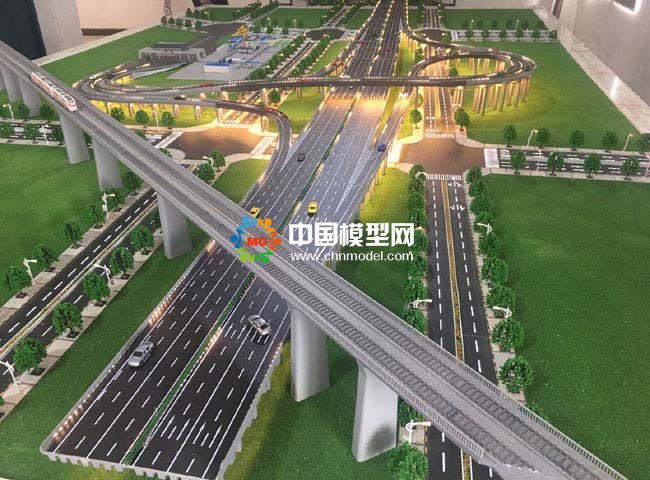 西安灃東立交橋沙盤模型