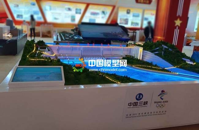 三峽巨型水電站沙盤模型處于行業領先水平