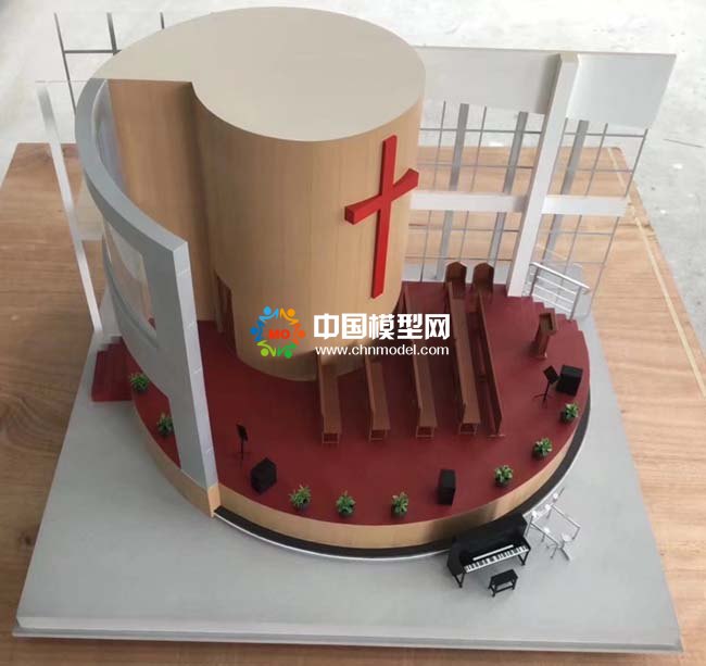 基督教堂沙盤模型