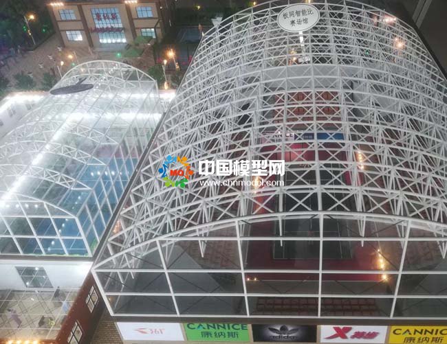 體院場館板網運動場圍網及體育場防護網沙盤模型