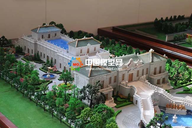 圓明園場景復原建筑沙盤模型
