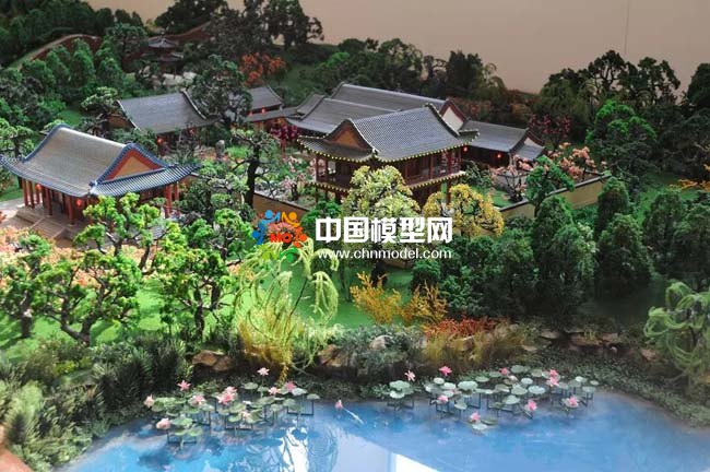 圓明園場景復原建筑沙盤模型