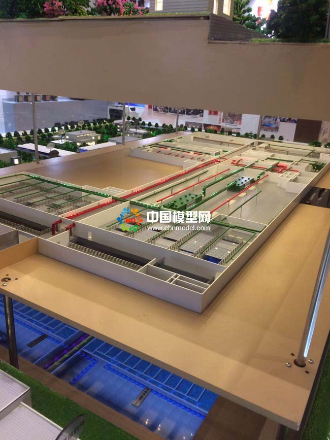 大型污水處理廠沙盤(pán)模型