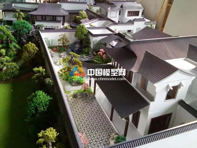中式???????合院建筑模型